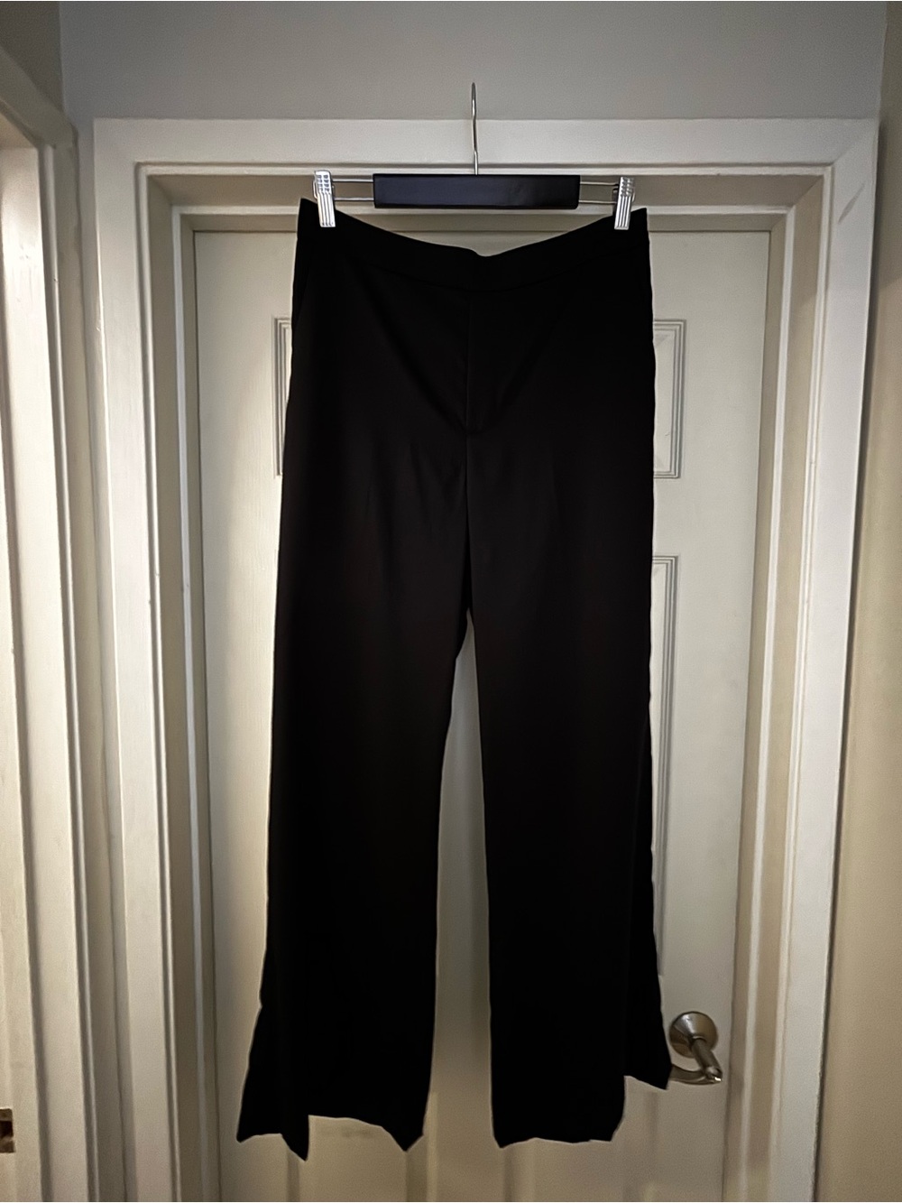 Banana Republic Black Wide-Leg Trousers